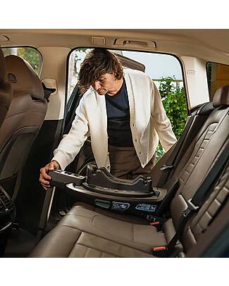 Nuna Curv Car Seat Base - Caviar - 360° Rotation Car Seat Accessories