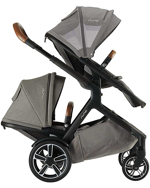 Nuna Demi Grow Stroller - Oxford - Convert to Double! Double Pushchairs
