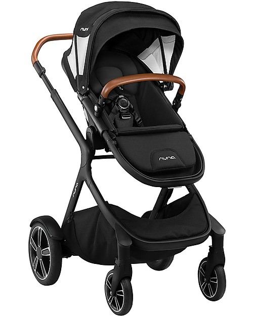 Nuna Demi Grow Stroller with Summer Canopy Caviar Convert to Double unisex bambini