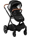 Nuna Demi Grow Stroller with Summer Canopy - Caviar - Convert to Double! Double Pushchairs