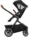 Nuna Demi Grow Stroller with Summer Canopy - Caviar - Convert to Double! Double Pushchairs