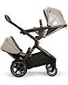 Nuna Demi Grow Stroller with Summer Canopy - Hazelwood - Convert to Double! Double Pushchairs