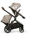 Nuna Demi Grow Stroller with Summer Canopy - Hazelwood - Convert to Double! Double Pushchairs