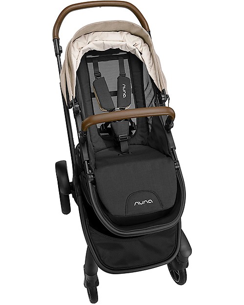 Nuna Demi Grow Stroller with Summer Canopy - Timber - Convert to Double! Double Pushchairs