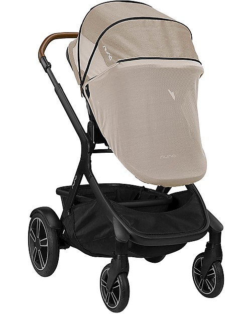 Nuna Demi Grow Stroller with Summer Canopy - Timber - Convert to Double! Double Pushchairs
