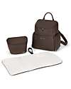 Nuna Diaper Bag - Cocoa - with Changing Pad Changing Backpack
