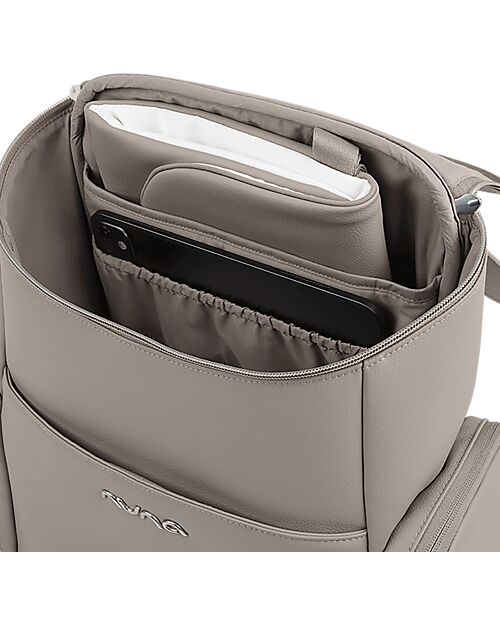 Nuna Diaper Bag - Taupe - with Changing Pad Changing Backpack