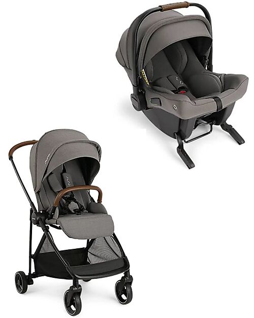 Nuna Duo Ixxa Stroller + Pipa Urbn Car Seat  - Granite -  Trio and Duo Strollers