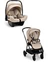 Nuna Duo Triv Next Stroller + Pipa Next i-Size Car Seat - Biscuits - Chocolate   Trio and Duo Strollers