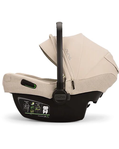 Nuna Duo Triv Next Stroller + Pipa Next i-Size Car Seat - Biscuits - Chocolate   Trio and Duo Strollers