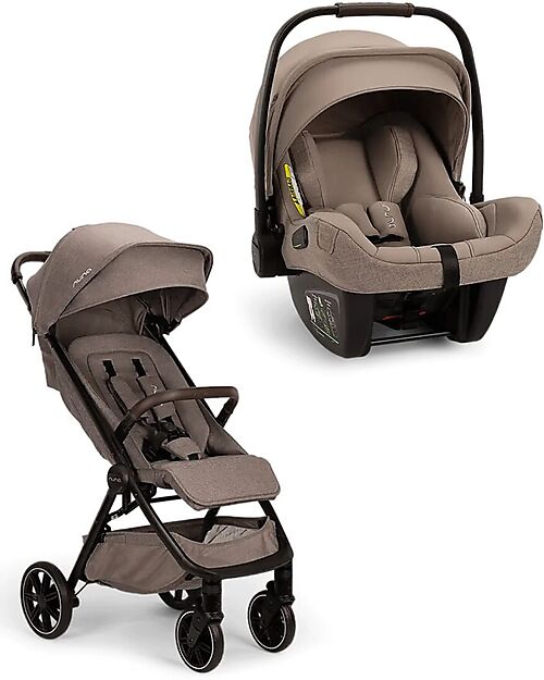 Nuna Duo TRVL lx Stroller + Pipa Next i-Size Car Seat - Cedar - Chocolate Trio and Duo Strollers
