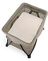 Nuna Fitted Sheet - for SENA Travel Cot - White - Organic Cotton Cradle Bed Linen
