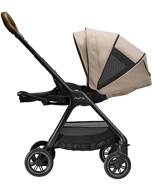 Nuna Fully-featured and Compact Triv Stroller - Timber - to Travel! Lights Strollers