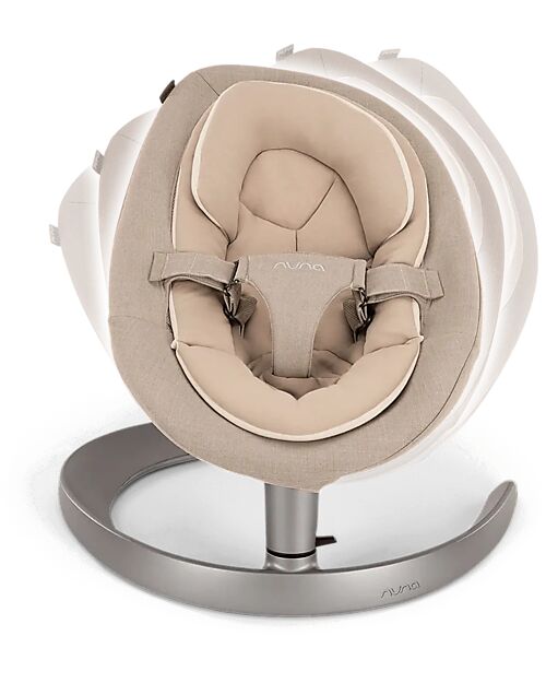 Nuna Leaf Grow Rocking Bouncer - Biscuits - with Toybar Bouncers