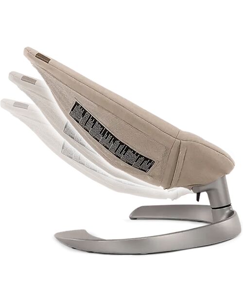 Nuna Leaf Grow Rocking Bouncer - Biscuits - with Toybar Bouncers