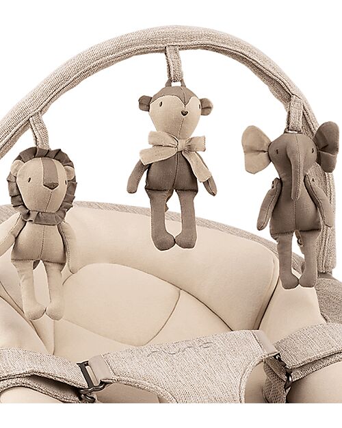 Nuna Leaf Grow Rocking Bouncer - Chateau - with Toybar Bouncers