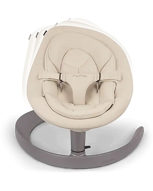 Nuna Leaf Grow Rocking Bouncer - Cloud - with Toybar Bouncers