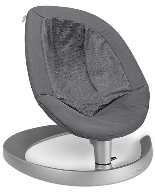Nuna Leaf Grow Rocking Bouncer - Granite - with Toybar Bouncers