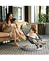Nuna Leaf Grow Rocking Bouncer - Granite - with Toybar Bouncers