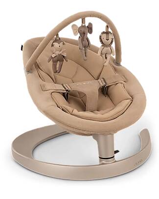Nuna Leaf Grow Rocking Bouncer - Teddy - with Toybar Bouncers