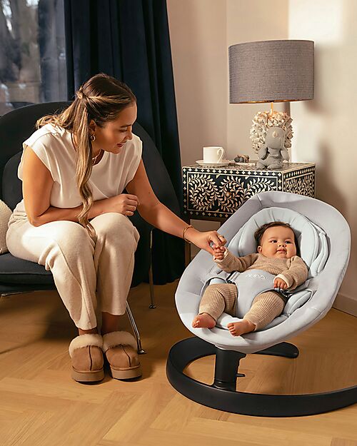 Nuna Leaf Grow Rocking Seat - Driftwood Bouncers