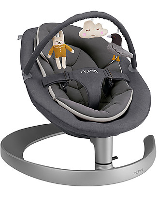 Nuna Leaf Grow Rocking Seat - Granite - Evolves with Baby! Bouncers