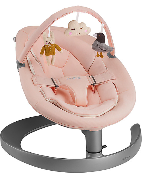 Nuna Leaf Grow Rocking Seat - Peach - Evolves with Baby! Bouncers