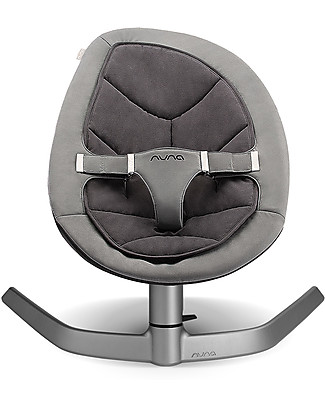 Nuna Leaf Rocking Seat - Cinder - Quiet and Natural from Birth! Bouncers