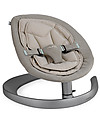 Nuna LEAF™  Curv Rocking Seat Mink - Organic Cotton Quilting Quiet and Natural! Bouncers