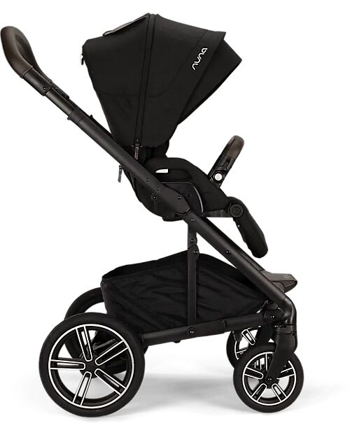 Nuna Mixx Next Stroller - Caviar - Chocolate - with MagneTech Secure Snap Pushchairs