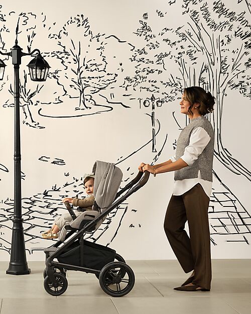 Nuna Mixx Next Stroller - Cosmopolitan - Coffee - with MagneTech Secure Snap Pushchairs