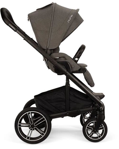 Nuna Mixx Next Stroller - Thunder - Black Frame - with MagneTech Secure Snap Pushchairs