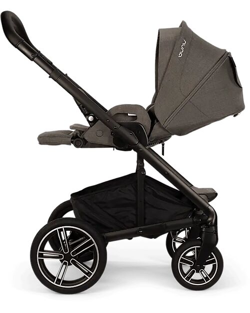 Nuna Mixx Next Stroller - Thunder - Black Frame - with MagneTech Secure Snap Pushchairs