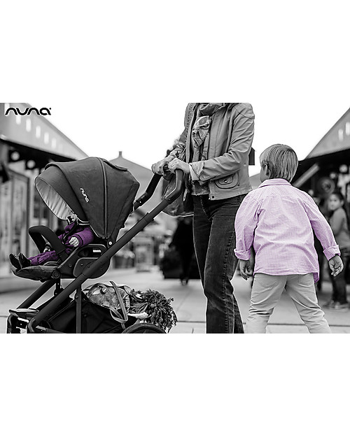 Nuna Mixx Trio Travel System Caviar Includes car seat carrycot and stroller unisex bambini
