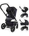 Nuna Mixx Trio Travel System, Jett - Includes car seat, carrycot and stroller! Trio and Duo Strollers