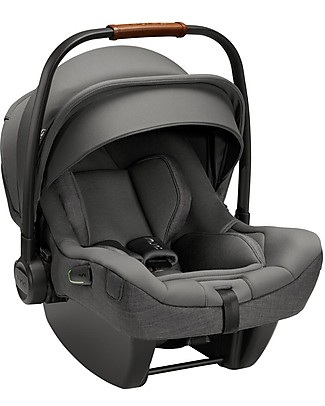 Nuna Pipa Next Car Seat - Granite - 0-18 Months - Double Installation Lights Strollers