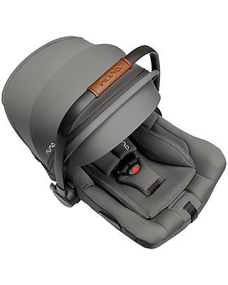 Nuna Pipa Next Car Seat - Granite - 0-18 Months - Double Installation Lights Strollers