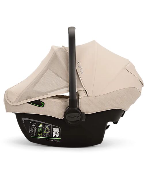 Nuna Pipa Next i-Size Car Seat - Biscotti - Chocolate - Double Installation - Group 0+ Car Seats Group 0+/1