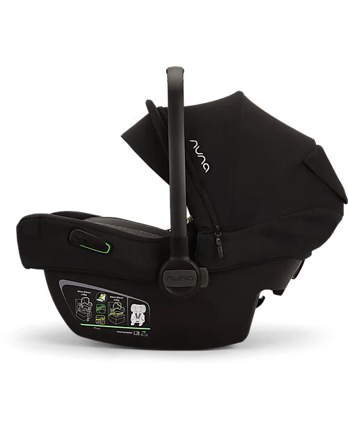 Nuna Pipa Next i-Size Car Seat - Caviar - Chocolate - Double Installation - Group 0+ Car Seats Group 0+/1