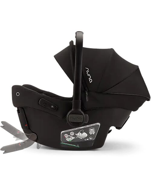 Nuna Pipa Urbn Car Seat - Caviar - with Isofix Hooks Car Seats Group 0+/1