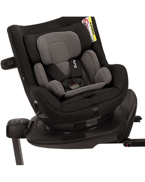 Nuna Pruu Car Seat - Caviar - 0-4 years - Comfortable and Ultra-Safe Car Seats Group 0+/1