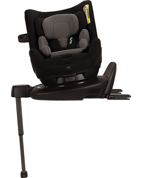 Nuna Pruu Car Seat - Caviar - 0-4 years - Comfortable and Ultra-Safe Car Seats Group 0+/1