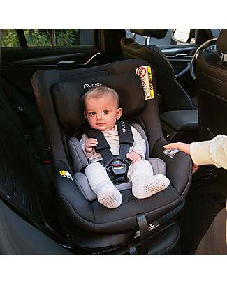 Nuna Pruu Car Seat - Caviar - 0-4 years - Comfortable and Ultra-Safe Car Seats Group 0+/1