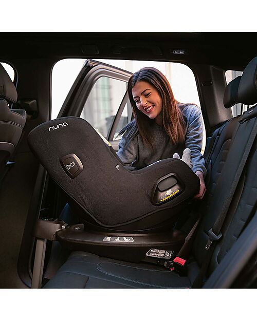 Nuna Pruu Car Seat - Caviar - 0-4 years - Comfortable and Ultra-Safe Car Seats Group 0+/1
