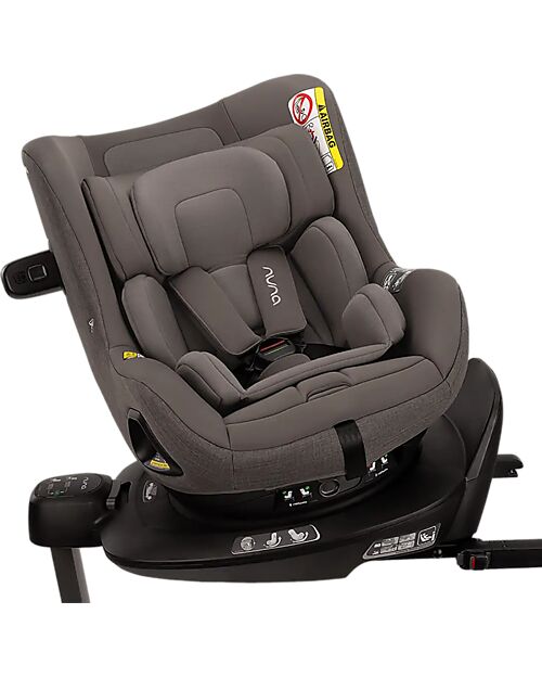 Nuna Pruu Car Seat - Thunder - 0-4 years - Comfortable and Ultra-Safe Car Seats Group 0+/1