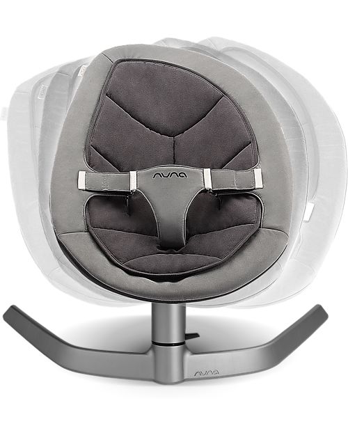 Nuna Rocking Bouncer Leaf - Cinder - Turns into a Comfortable Armchair! Bouncers