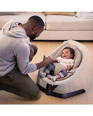 Nuna Rocking Bouncer Leaf - Thunder - Turns into a Comfortable Armchair! Bouncers