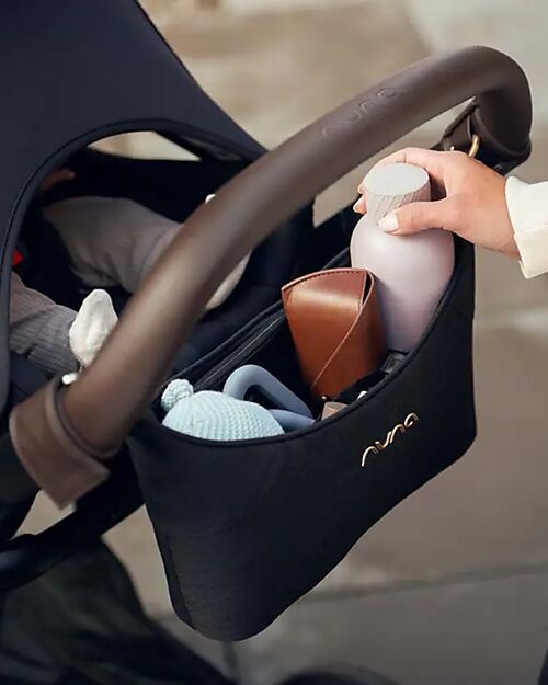 Nuna Stroller Organizer - Caviar - Practical and Elegant Organize and Bags