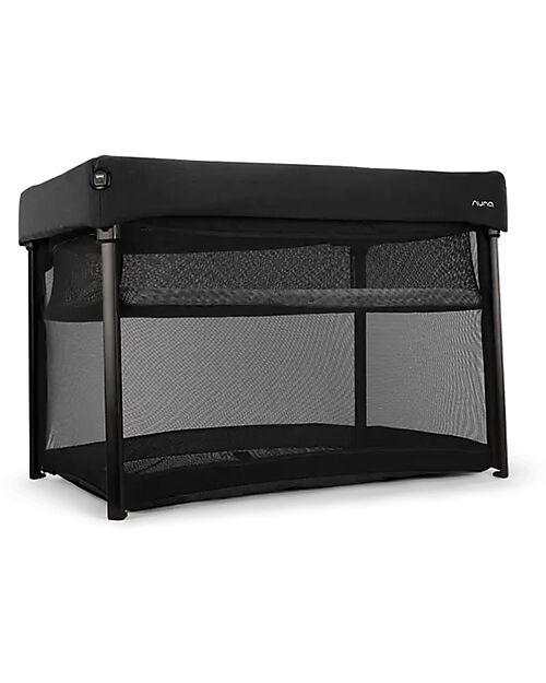 Nuna Travel Cot Paal - Caviar - Easy and Compact Folding Travel Cots