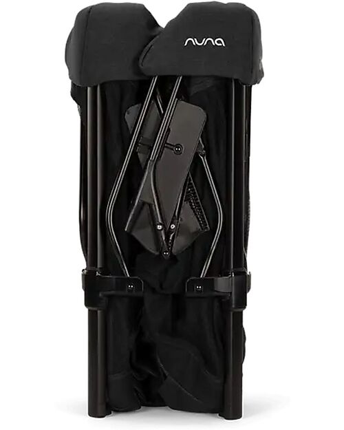 Nuna Travel Cot Paal - Caviar - Easy and Compact Folding Travel Cots